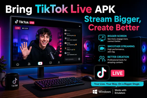 Bring TikTok Live APK to PC — Stream Bigger, Create Better